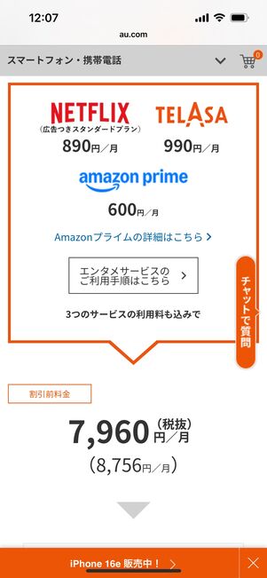 au Netflixパック