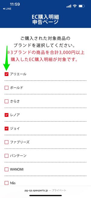 EC購入明細 申告