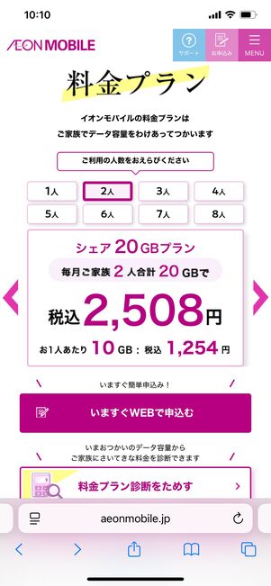 データ繰り越しとデータシェアの違い