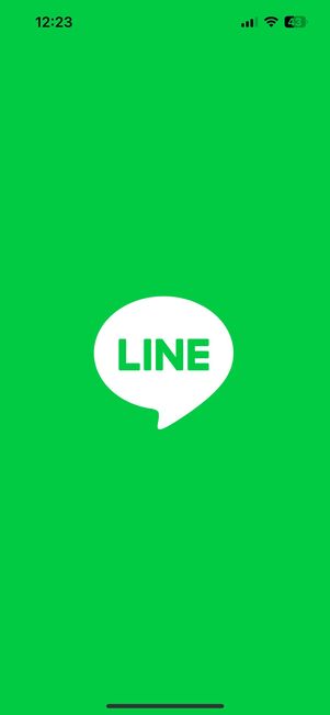 LINEの起動画面