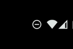 Androidのサイレントモードのアイコンは丸にマイナスマーク