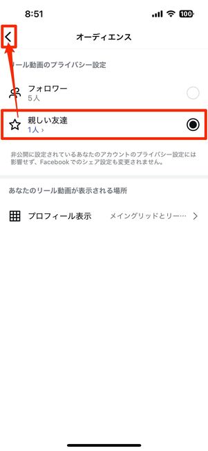 リールの場合