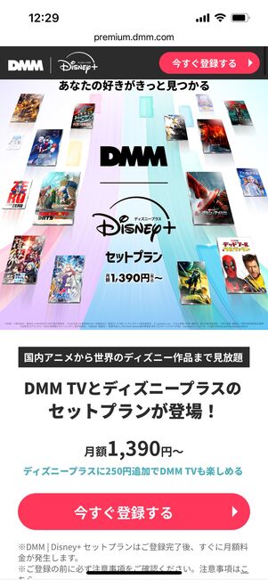ディズニープラス DMM セットプラン