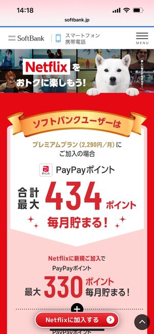 SoftBank Netflixパック