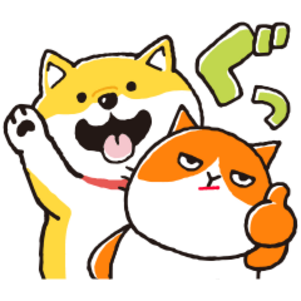 【無料】しばんばん×ふてニャンスタンプ♪
