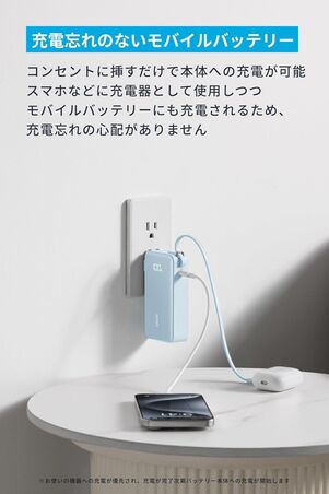 Anker Power Bank (10000mAh, Fusion, Built-In USB-C ケーブル)