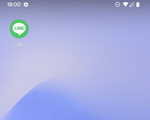 ホーム画面にもLINEアプリのアイコンが追加される