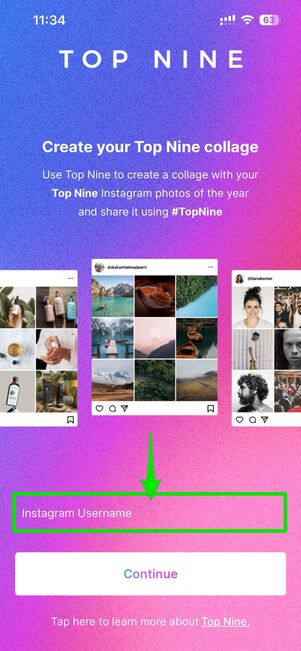 「Instagram Username」を選択