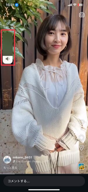 iPhoneの音量調節バー