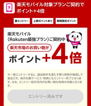 「エントリー済みです」になっていればOK 