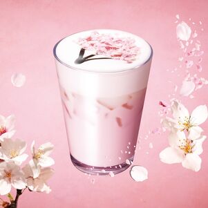 桜 咲くよ ラテ（アイス）