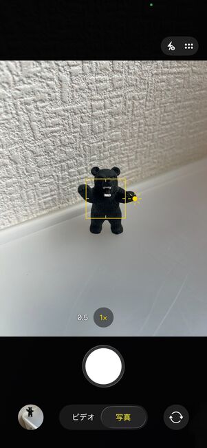 カメラも正常に作動し、きれいに撮影可能