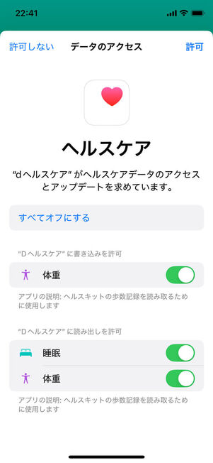 ヘルスケア許可