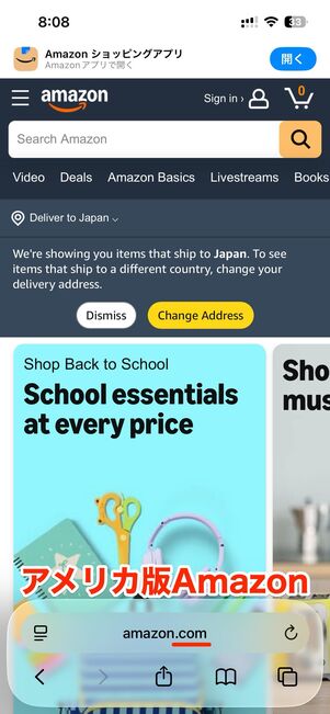 地域が違うと、言語に加えてURLも異なる