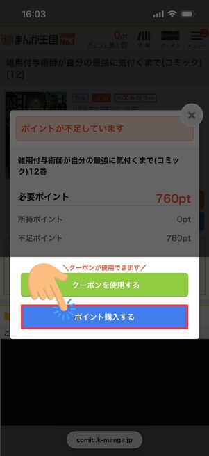 ポイント購入する