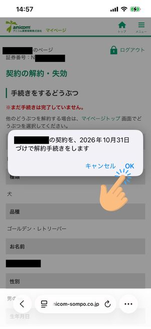 契約の解約　失効