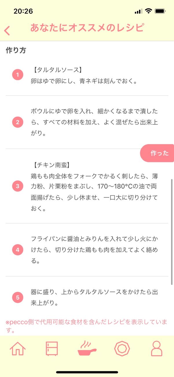 材料や作り方も記載されている