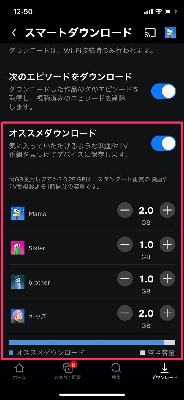 Netflix オススメダウンロード