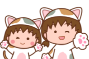 ポコポコ×ちびまる子にゃんコラボスタンプ