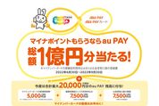 au PAY、マイナポイント第2弾の申し込みで1000円分のau PAY残高が当たるキャンペーンを開始　6月30日から