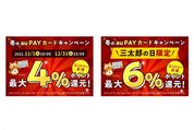 au PAYカード、2万円以上のふるさと納税で最大6％ポイント還元　11月1日から