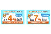 au PAYふるさと納税、au PAYカードによる寄付で最大7％ポイント還元　8月31日まで