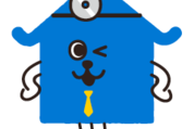 日新火災・青い犬のスタンプ