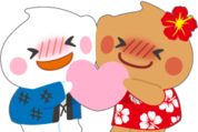 ホワミルとチャミルのスタンプ