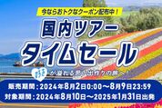 ANA、国内ツアーのタイムセールを開催　8月9日まで