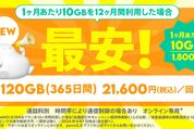 povo2.0、定番トッピングを3種類追加　「120GB（365日間）21,600円」など　