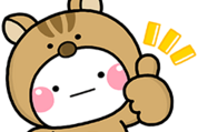 秋限定♪しろまるスタンプ