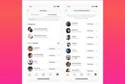 【インスタグラム】”やりとりの最も少ない”アカウントの表示など、「フォロー中」の整理機能が追加