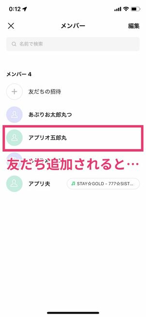 グループメンバー